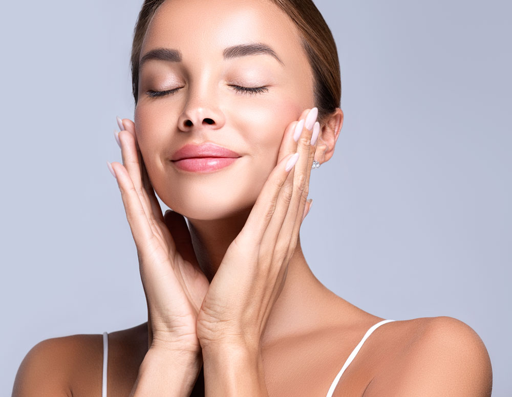 woman after cosmetic treatment
